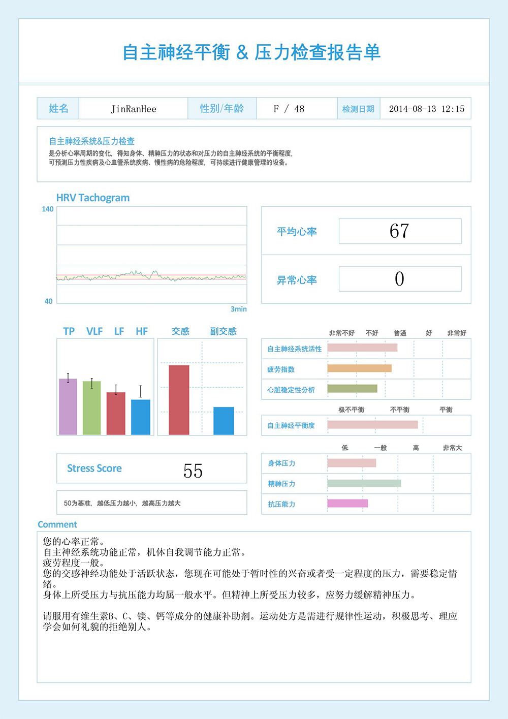 心率變異檢測(cè)儀