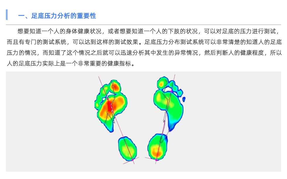 足底壓力分析系統(tǒng)